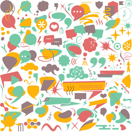 Pattern bubbles and shapes design