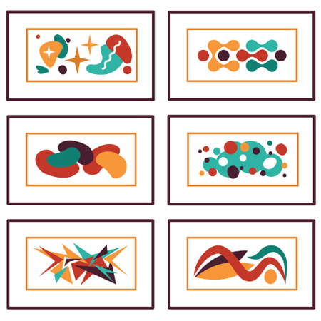 Colorful geometric background, abstract creative artistic templatesのイラスト素材