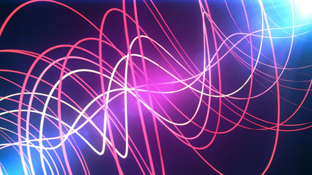 Glowing Lines abstract background for partyholidays and celebration. 8K Ultra HD Resolution at...