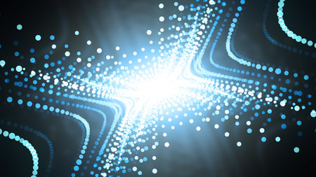 Particle Wave Background with Glittering Particles. 8K Ultra HD Resolution at 300dpi