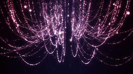 background with glittering twirl particles which can be used for any fashion, party or celebration related designs and presentations.の写真素材