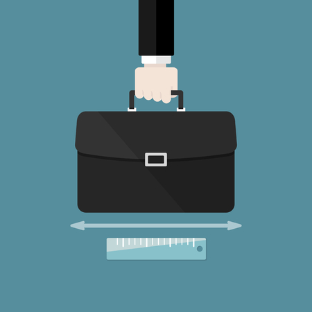 Business audit concept. Flat design web iconsのイラスト素材