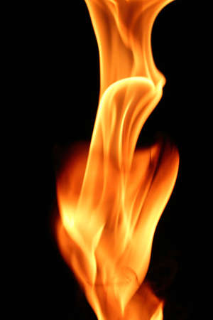 Burning torch of fireの写真素材