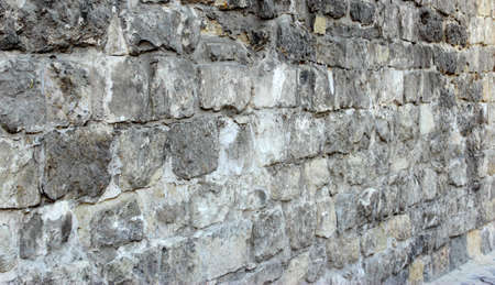 Gray stone wallの写真素材