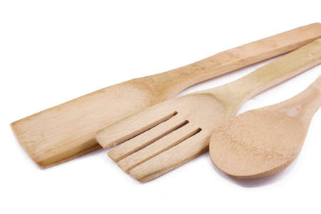 Wooden kitchen utensilsの写真素材