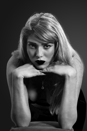 Boudoir Stock Black and White 4の写真素材