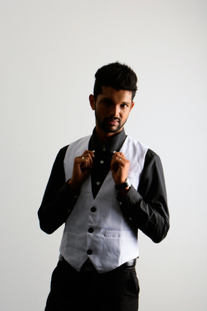 Semi Formal Waistcoat Shirt 1の写真素材