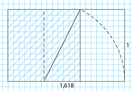 Ratio template illustrationのイラスト素材