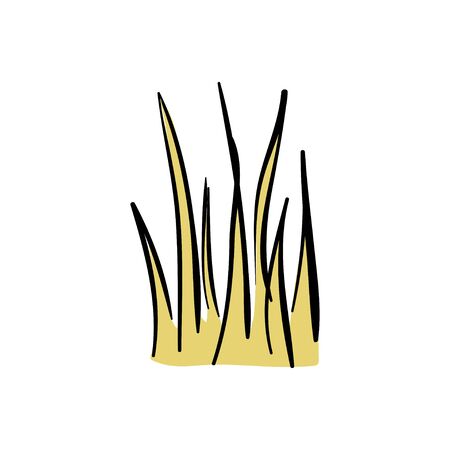 Grass leaves vector icon. Cartoon illustration of grass leaves vector icon for any webのイラスト素材