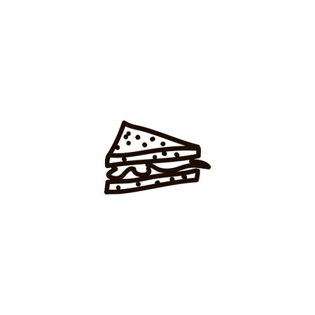sandwich icon illustration isolated vector sign symbolのイラスト素材