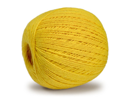 Yellow clew isolated on white background.の写真素材