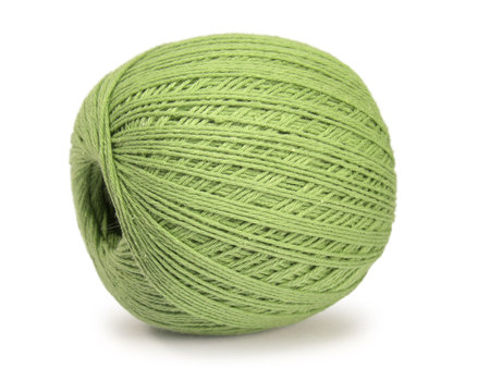 Green clew isolated on white background.の写真素材