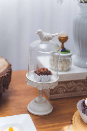 birthday decoration, cookies, sweets, cake, chocolate, cupcake, snacks, flowers, religion conceptの写真素材