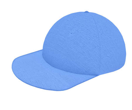 Cloth Cap Sport 3d render textured cotton on white backgroundの写真素材