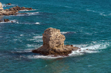 Coastal Sea Rocks beautiful view resort landscape in Tarhankut, Crimea, Ukraineの写真素材