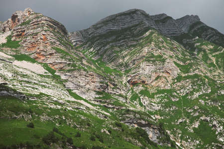 Rocky Mountains Landscape Summer Travel scenic view moody weather colorsの写真素材