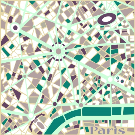 Vector Background Abstract Pattern Paris city map Trendy colors のイラスト素材