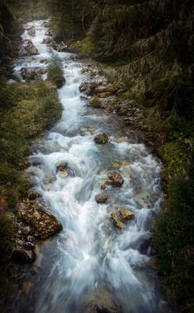 Image of a river in the French Alpsの写真素材