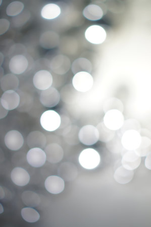 Abstract background defocused white lightsの写真素材