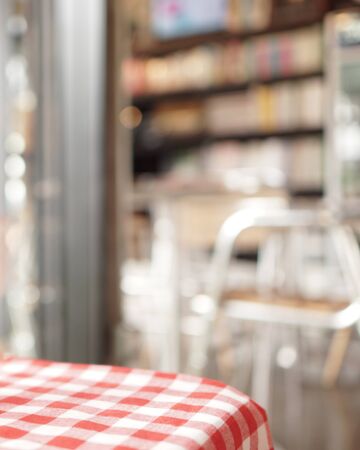 Blurred coffee shop backgroundの写真素材