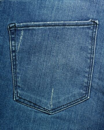 Jean pocket texture and backgroundの写真素材