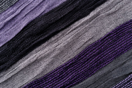 Striped colorful fabric background closeup textureの写真素材