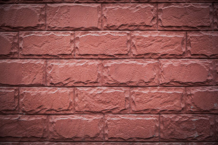 The wall is made of bricks. Brick background for creativity