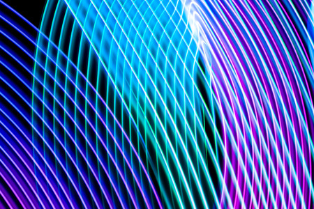 Abstract background of colored red, purple and blue stripes. The concept of geometric aesthetics.の写真素材