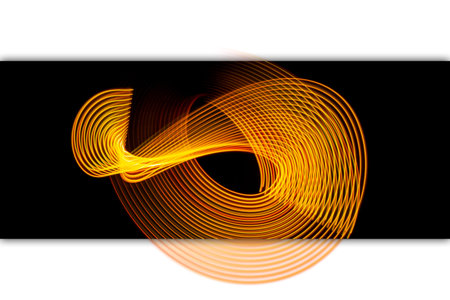 Abstract background of colored red, yellow and orange stripes. The concept of geometric aesthetics.