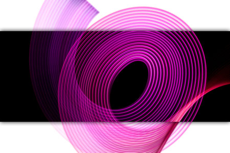 abstract fractal backgroundÂ . Fantasy red and pink lines abstract on black background.Â 