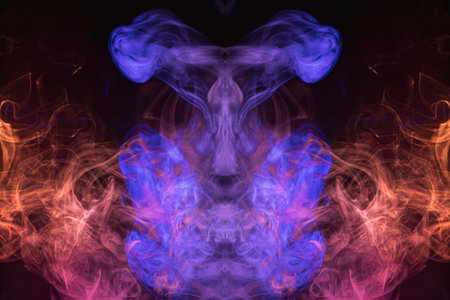 Abstract smoke background art in illustration geometry. Mocap for cool t-shirts
