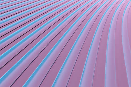 3d illustration pink and blue pattern in geometric ornamental style from vertical stripes. Abstract geometric background, texture. Pattern Floor Mosaicの写真素材