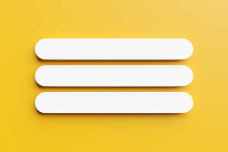 3d illustration of an internet search page on a yellow background. Search bar iconsの写真素材