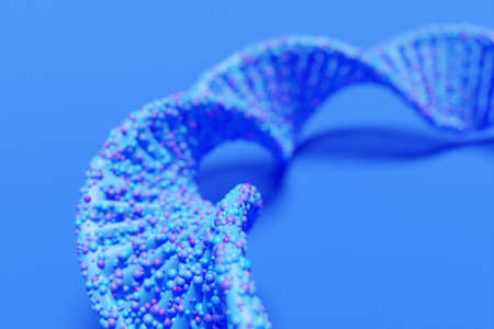 3d illustration of a science template, abstract background with a DNA molecules. abstract technology science concept DNA futuristicの写真素材