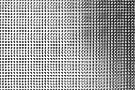 3D illustration of rows of metal bumps. A set of pimples on a monochrome background, pattern....
