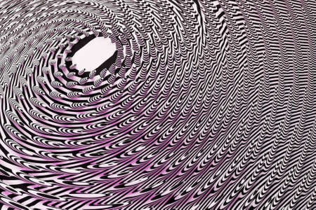 3D illustration of rows of white and black bumps. A set of pimples on a background, pattern. Geometric backgroundの写真素材