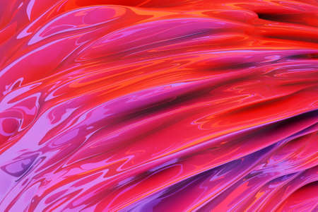 3D illustration of a abstract pink and red background with scintillating circles and gloss. illustration beautiful. Abstract background with twirl effectの写真素材