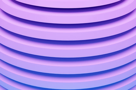 3d Illustration rows of purple line. Geometric background, weave pattern.