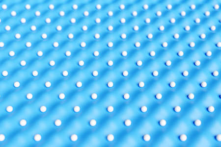 3d illustration of white circles.Set of shapes on monocrome background, pattern. Geometry backgroundの写真素材