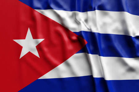 3D illustration of Cuba national developing flag. Country symbol.の写真素材
