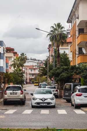 side; Turkey â February 01 2022: city traffic, a busy city streetのeditorial素材