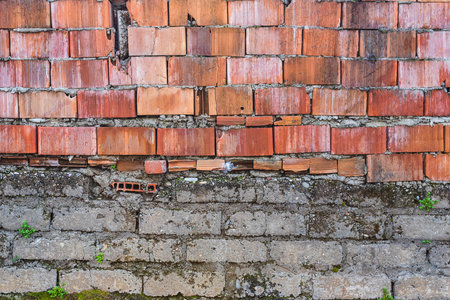 Background and texture of old bricks.