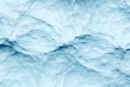 3d illustration of water wave transparent surface with air bubbles