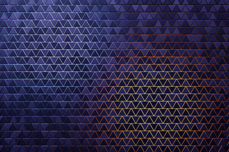 3d Illustration rows of purple triangle .Geometric background, pattern.の写真素材