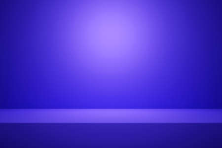 3d illustration empty room with purple walls under white lightの写真素材