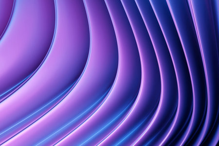 3d illustration of a classic purple abstract gradient background with lines. PRint from the waves. Modern graphic texture. geometric pattern.の写真素材