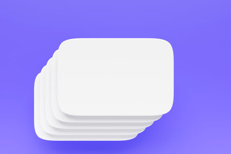 3d illustration of the edges of white sheets of paper.Abstract geometric background, texture
