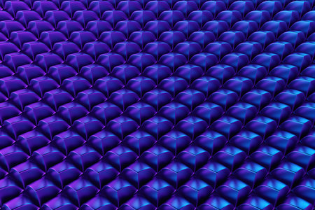 3d illustration blue geometric pattern. Set of squares on monocrome background, pattern. Geometry...