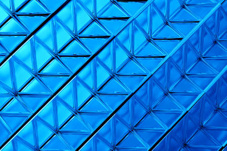 3D illustration blue stripes, futuristic background.の写真素材