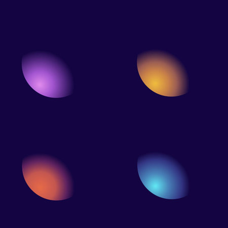 Abstract background with planets highlights. Game galaxy objects, funny cosmic elements recent...